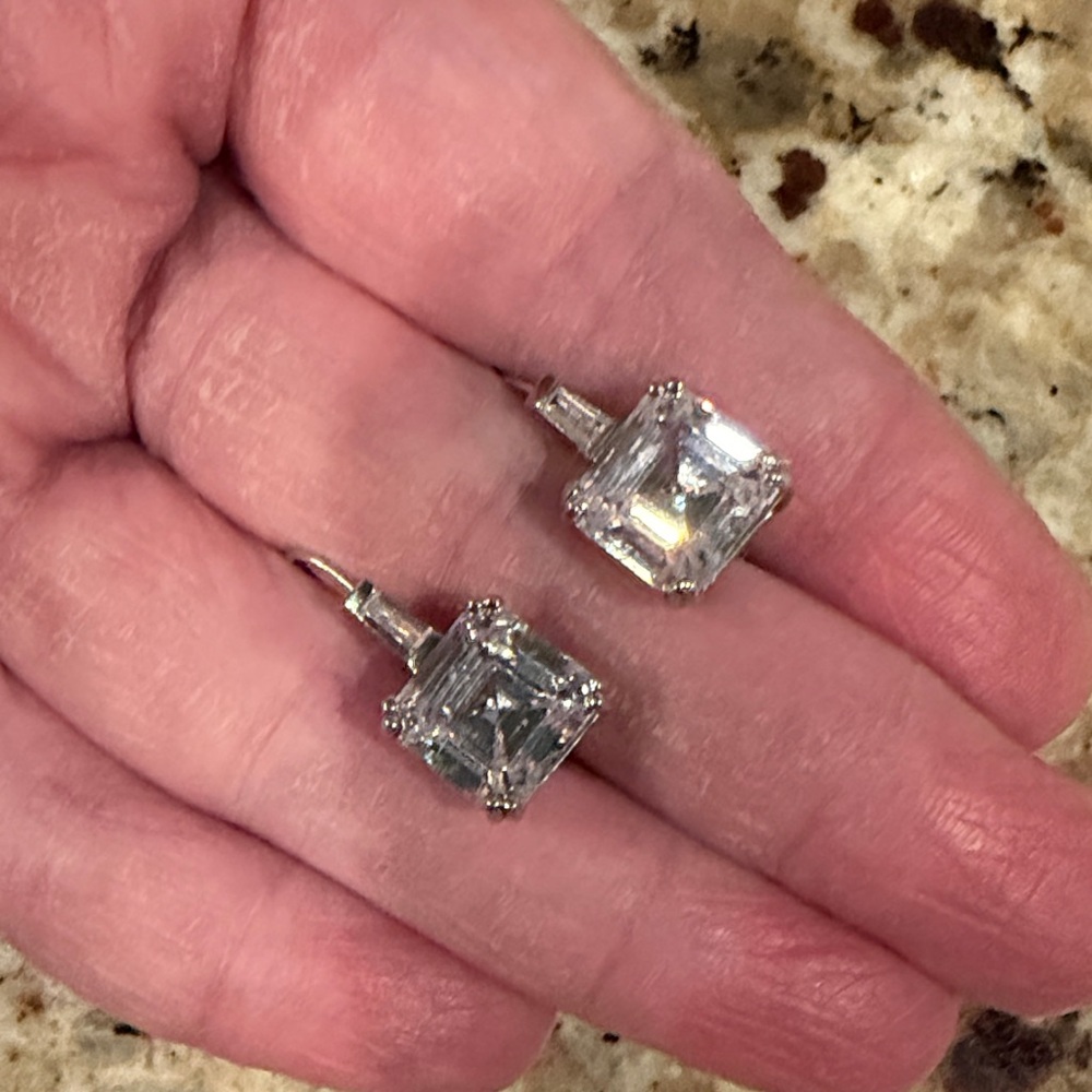 Gorgeous Asscher Cut Drop Earrings